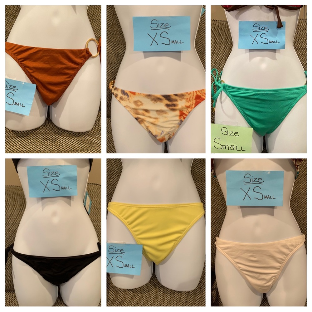 1 Bikini bottom size XS by high end brands